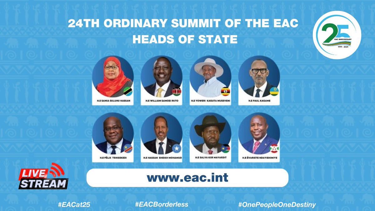 Sharmaarke_M's tweet photo. Promoting trade, sustainable development, and peace and security for improved livelihoods are the key issues to be discussed in the 24th Ordinary Summit of the #EAC Heads of State in #Arusha, #Tanzania.@sntvnews1 https://t.co/R6FQLRrjDV