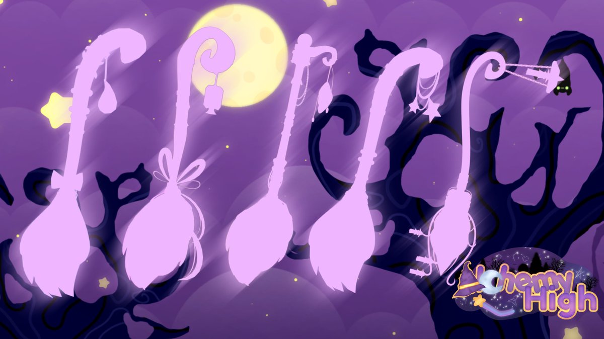 Alchemy high broom collection leaks! gaze upon the endless collections of brooms with different magic unique effects that surely will make your gameplay even more magical! ✨💫

#AlchemyHigh #Roblox