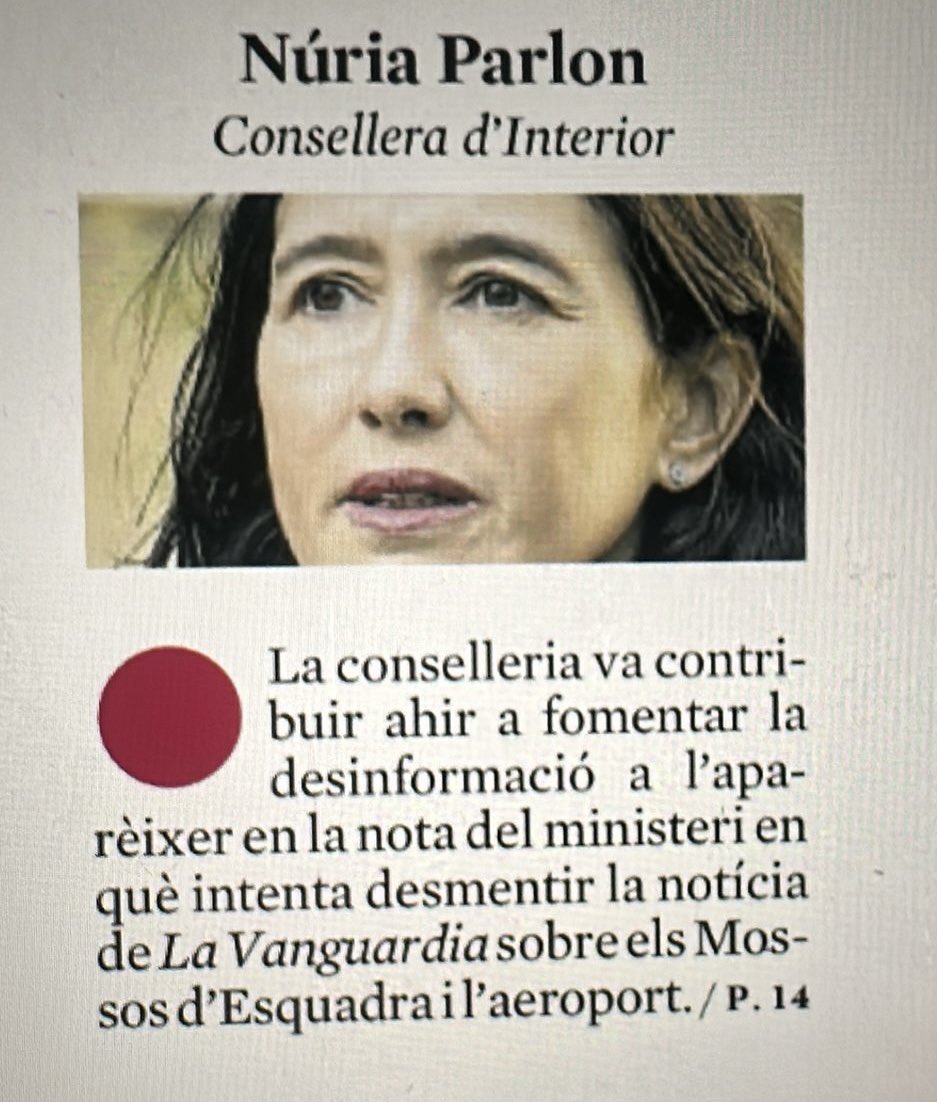 Laia Cañigueral (@laia_co) on Twitter photo Com pot ser que el Ministerio del Interior parli en nom del Govern de la Generalitat?
Cal que la consellera <a href="/nuriaparlon/">Parlon #apeudecarrer #interioriseguretatpública</a> i el <a href="/govern/">Govern de Catalunya</a> en donin explicacions!
Catalunya necessita un Govern al servei dels catalans i les catalanes, no al servei del PSOE Com pot ser que el Ministerio del Interior parli en nom del Govern de la Generalitat?
Cal que la consellera <a href="/nuriaparlon/">Parlon #apeudecarrer #interioriseguretatpública</a> i el <a href="/govern/">Govern de Catalunya</a> en donin explicacions!
Catalunya necessita un Govern al servei dels catalans i les catalanes, no al servei del PSOE