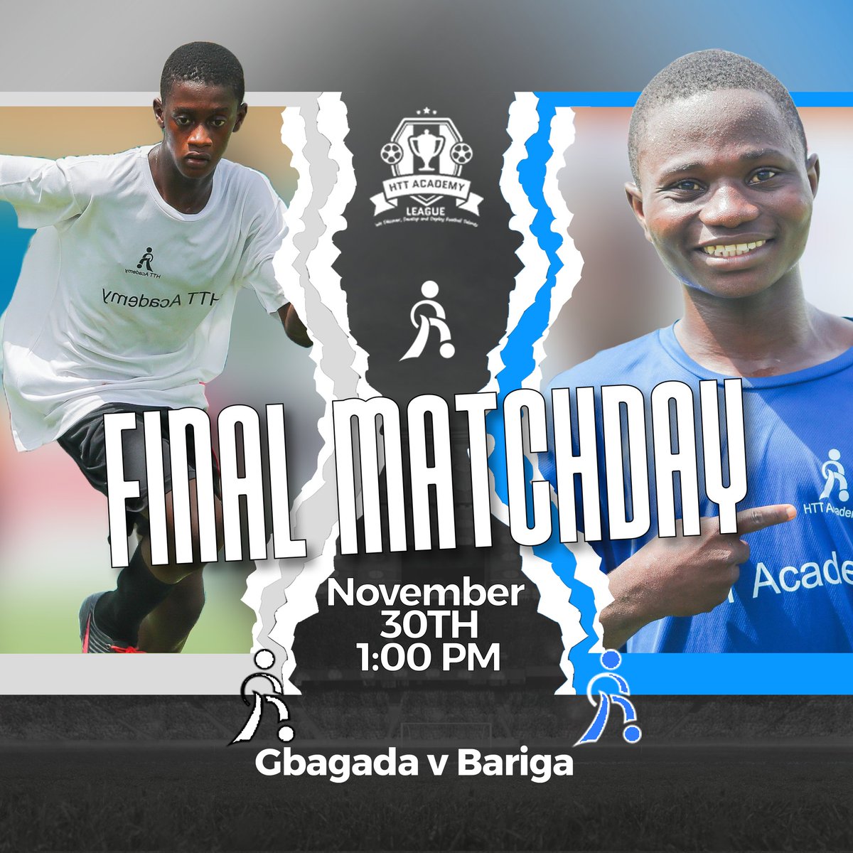 httacademy1's tweet image. To mark the end of the HTTACADEMY LEAGUE 2024, AGEGE CENTER will be playing against MEIRAN CENTER by 12:00pm
While HTTACADEMY GBAGADA will be contending with BARIGA CENTER ✅💯🧡💙🏆

What are your predictions??
.
.
.
#httleague2024
#grassrootstootball
#discoverdevelopdeploy