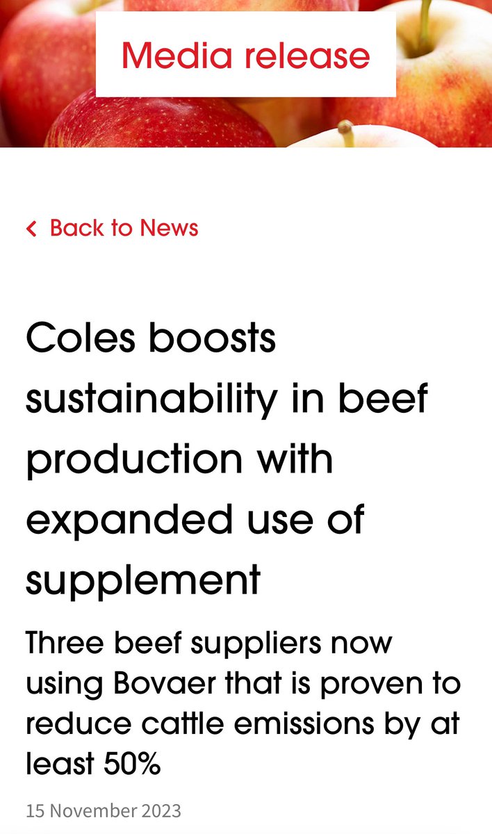 Aus Integrity (@qbccintegrity) on Twitter photo 🚨 Breaking: Contamination Alert 🚨
15 Nov 2024, <a href="/Coles/">Coles Supermarkets</a> sustainability in beef production with expanded use of drug BOVAER.
Three beef suppliers now using Bovaer that is “proven” to reduce cattle emissions by at least 50%
Bobaer is known to affect male fertility and organs. 🚨 Breaking: Contamination Alert 🚨
15 Nov 2024, <a href="/Coles/">Coles Supermarkets</a> sustainability in beef production with expanded use of drug BOVAER.
Three beef suppliers now using Bovaer that is “proven” to reduce cattle emissions by at least 50%
Bobaer is known to affect male fertility and organs.