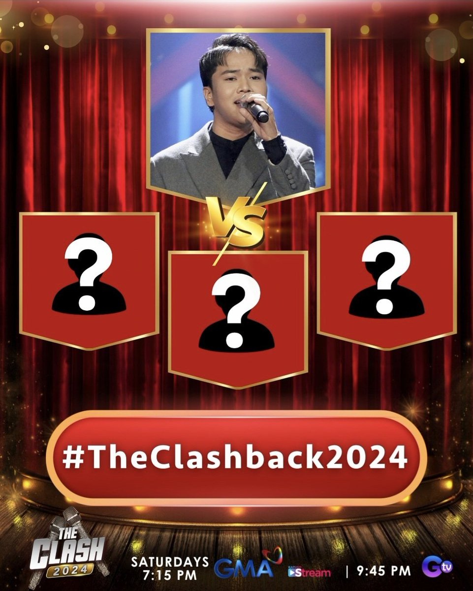 Gamitin ang ating official hashtag na #TheClashback2024 for tonight!
See you at 7:15 PM sa #TheClash2024 Clash Nation!