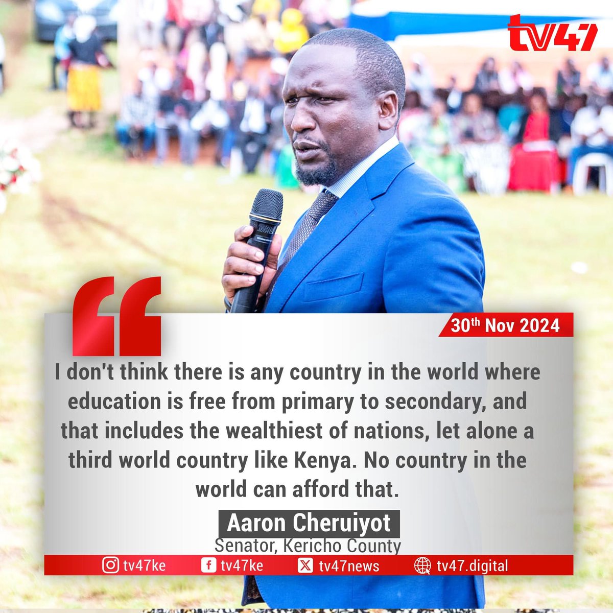 Senator Kajwang', CBS, MP tweet media