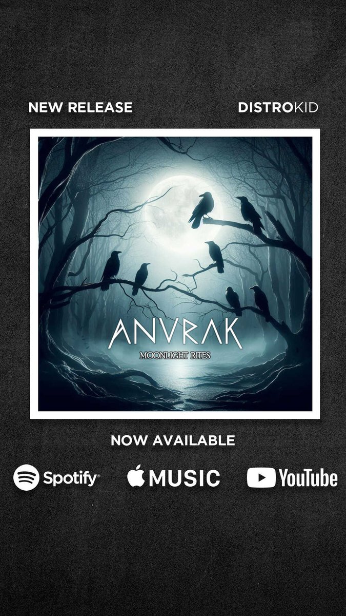 Moonlight Rites now available on Spotify, Apple Music, YouTube Music, and other platforms #DistroKid