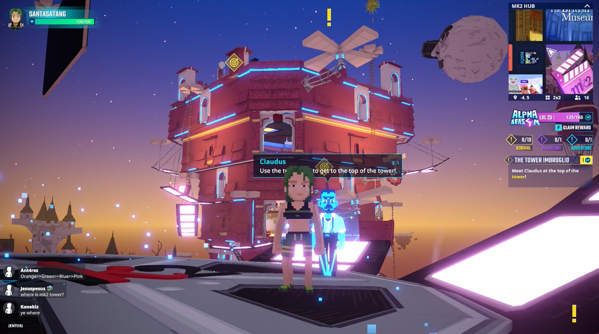23dec1's tweet photo. Lights, camera, action! I'm at the @mk2 Tower in The Quest for Movie Magic in @TheSandboxGame. Ready to be the star of my own blockbuster! 🎬🌟 https://t.co/juQBHLF4eM #TheSandbox #AlphaSeason4 #AS4SocialChallenge https://t.co/taxWreLlfH