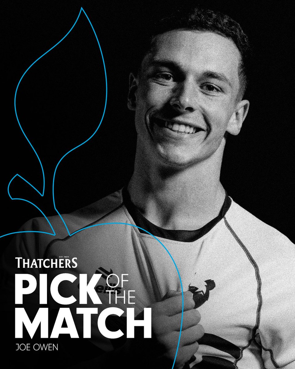 A breakthrough display from our young lock! 👊

<a href="/Joe_0wen/">Joe Owen</a> is your <a href="/thatchers_cider/">Thatchers</a> Pick of the Match 🍎