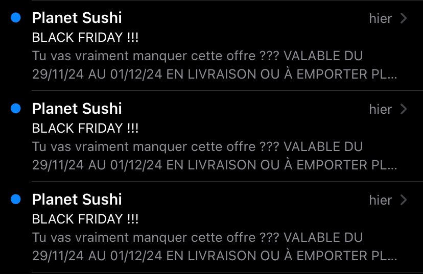 Avaiane's tweet photo. Nan mais vraiment @PlanetSushi je peux vous aider pour le CRM, on peut discuter hein, parce que là… https://t.co/kYPRZBycsF