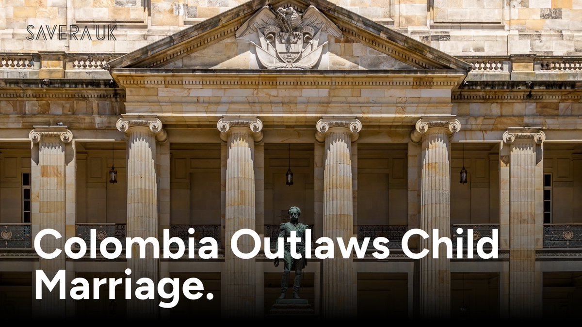 SaveraUK's tweet image. Colombia has banned child marriage, by raising the age of marriage from 14 to 18 years old. 

It&apos;s encouraging to see countries joining the fight to end child marriage.

Read more about child and forced marriages: bit.ly/3JGiJgi  

#EndForcedMarriage #EndChildMarriage