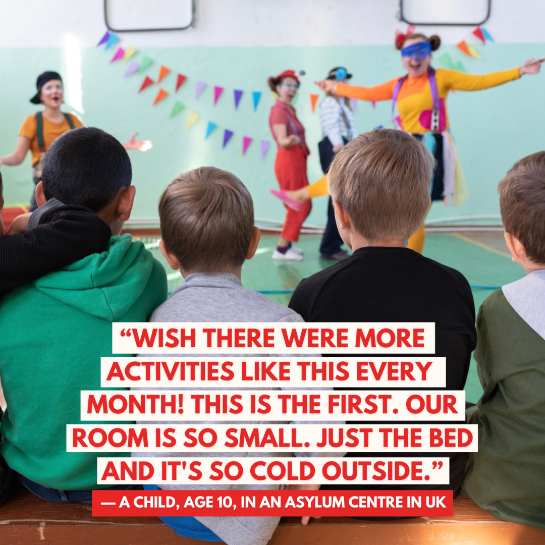 The UK’s hostile immigration policies punish those seeking refuge, making life even harder for migrants. Our joyful activities in the UK provide a safe space where children can heal, grow, and reclaim their childhood—because every child deserves that. 🇬🇧💛

#RefugeeRights