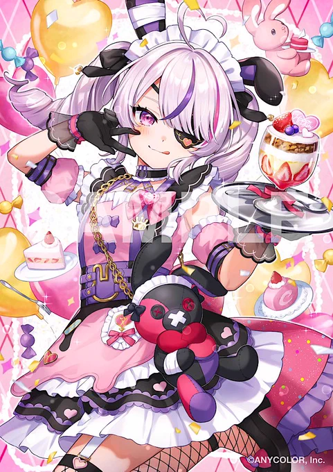 【お仕事】NIJISANJI EN 所属マリア・マリオネットさんのお誕生日ビジュアルを担当させていただきました! 
