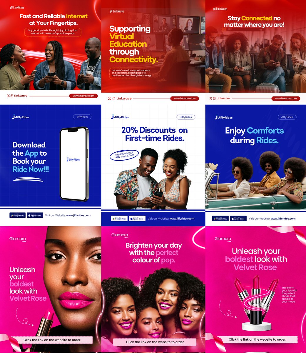 StephanieInii's tweet image. These are some of the Social Media content Designs I worked on in the Month of November. 

It will cost you $0 to repost my work.