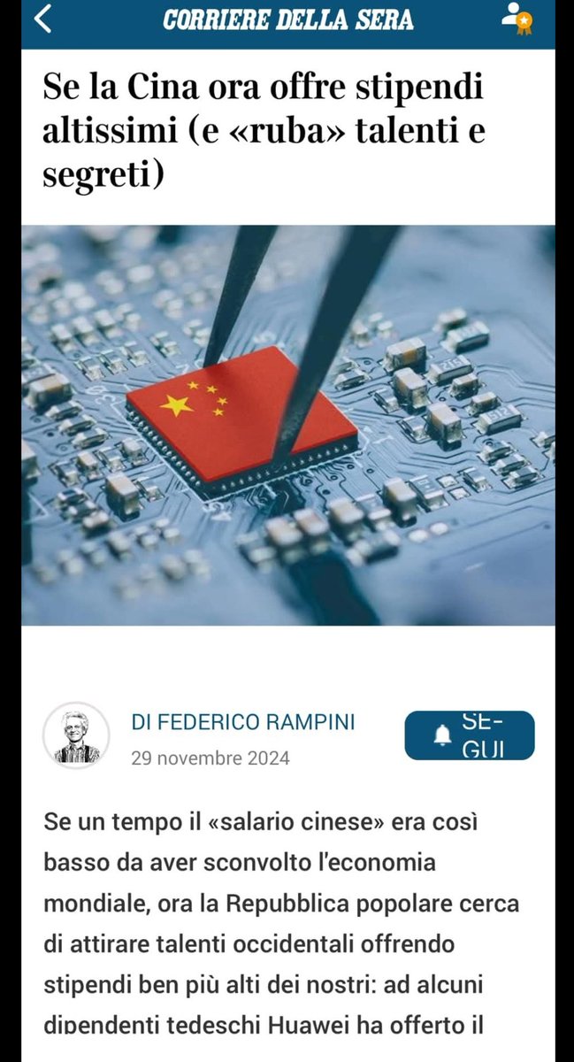 avvLibutti's tweet photo. Rampini si lamenta perché i lavoratori in Cina  vengono pagati  più che in occidente ... che vergogna di questo passo dovre andremo a finire? 😂 https://t.co/SZzoJmI6kK