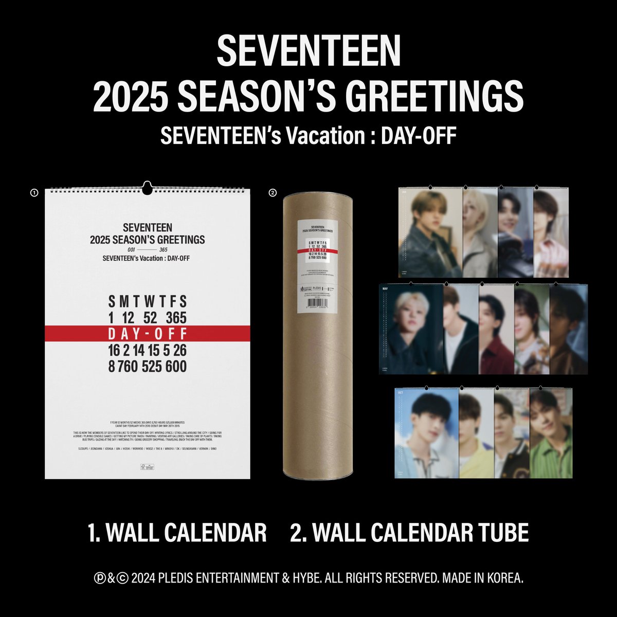 未開封 SEVENTEEN 2016年 シーグリ オフィシャルカレンダーセット SEVENTEEN セブチ 公式 2021 シーグリ 中国版 予約特典 CD