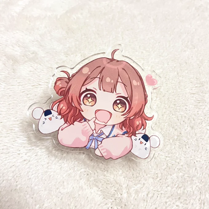 佑芽ちゃんクリップ実物届きましたかわいい〜!!いっぱい使うぞ!#学マス  #花海佑芽 #アイマスエキスポ 