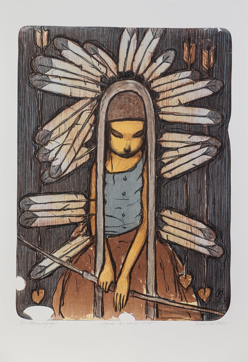 «Arrows for the Night Bird», autolithography, 70x100 cm, 2022

#andreyostashov #lithography #graphicart #artgallery #sculptor #bronzesculpture #sculpture