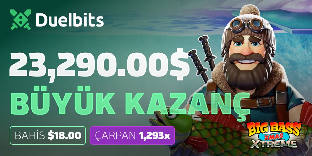 DuelbitsTR's tweet photo. Seneca: “Şans, cesurlardan yanadır.”  derken, Albert Einstein: "Tanrı zar atmaz." der. 🤝   

BIG BASS XMAS XTREME'de büyük bir kazanç geldi, sırada ne var bakalım! 🥳

Şansını denemek için tam zamanı! 💸

➡️ https://t.co/DogfNnGHrf https://t.co/JWcWmxoume
