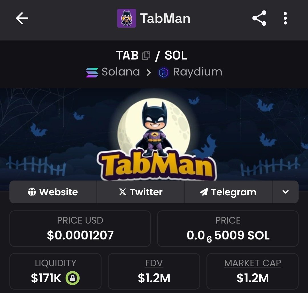 Bitt_Belle's tweet photo. The energy is undeniable.
With #DexTab on the horizon, $TAB is the kind of project that demands attention.
@TabmanOfficial https://t.co/5DjtJcRSbL