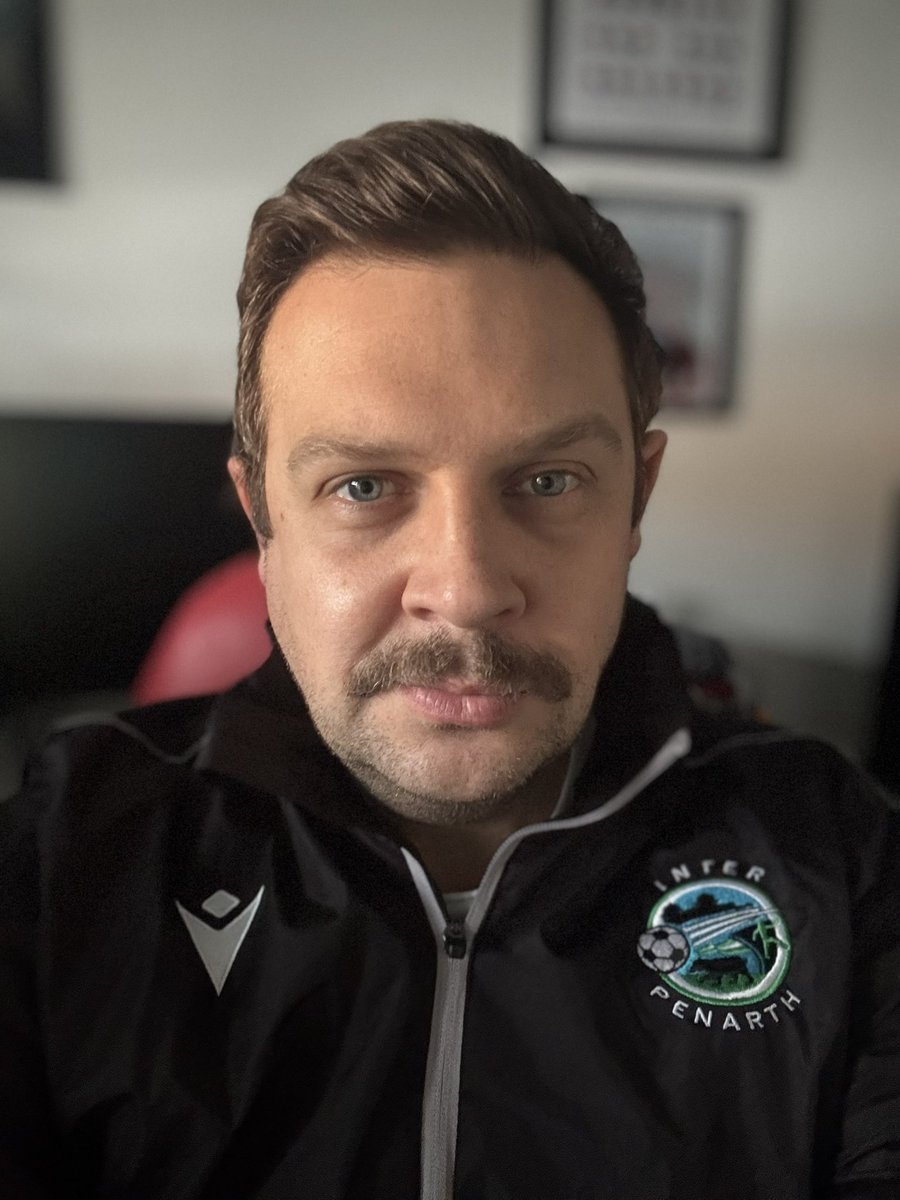 Last day and game today before the muzzy comes off! Please consider a donation to the group here movember.com/t/mofficials?m… 

I even championed my inner <a href="/TedLasso/">Ted Lasso</a> when coaching the kids football this morning!

We are just £100 away from £3000 and even a £1 donation helps. Thank you.