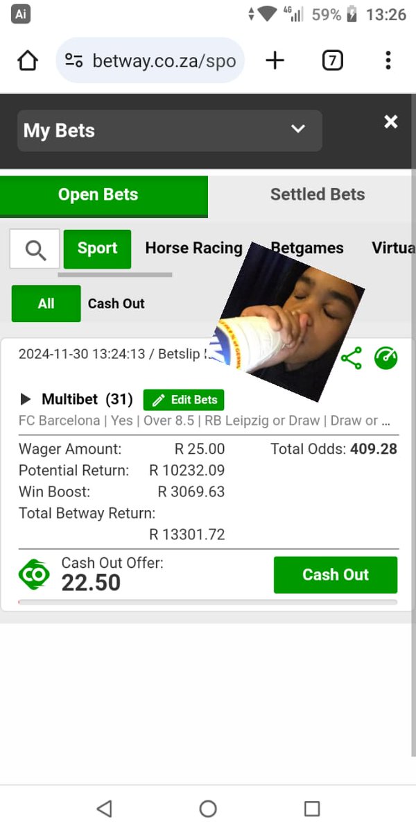 Jay480480's tweet photo. I just placed a bet with Betway. Tap here to copy my bet or search for this booking code in the Multi Bet betslip X86221236 https://t.co/Z5fVIwytXc https://t.co/I7sOK5xR8s