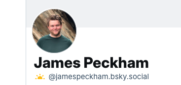 James Peckham tweet media