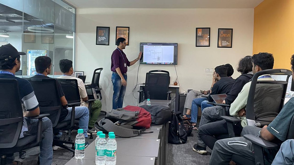 AngadVenugopal's tweet photo. Had an amazing time at today’s @MumbaiFOSS meetup! Big thanks to  Pratik Parikh for diving deep into Kafka and WebSockets and Jothish Babu  for their insights on geo data.  Looking forward to more sessions like this! 
#FOSS #OpenSource #community https://t.co/JYJ8bVSOmy