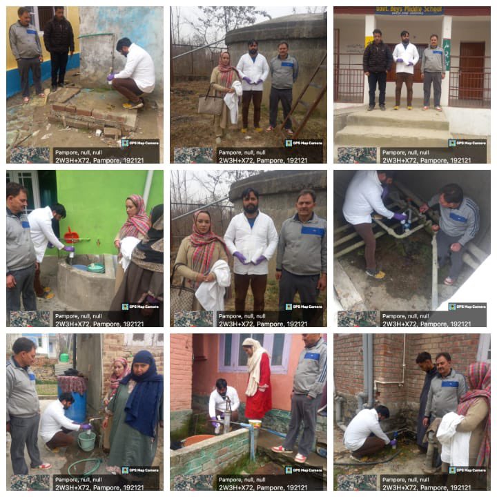dpmujjmpulwama's tweet photo. #PORTABLEWATER
Collection of samples from source,HHS, schools & AWCs for chemial/bacteriological parameters to ensure portable water at village Dusso of Dist. Pulwama @DrGnitoo https://t.co/fKPDLurCW5