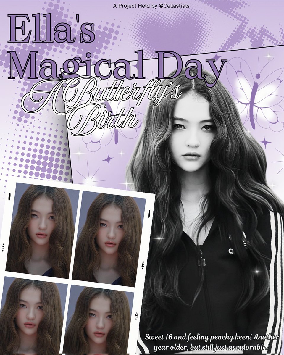 Cellastials's tweet image. ⠀𝐸𝑙𝑙𝑎'𝑠 𝑀𝑎𝑔𝑖𝑐𝑎𝑙 𝐷𝑎𝑦..  𓊆❤︎.. 𝟷𝟸/𝟶𝟷𓊇

⠀𝓐  butterfly's  birth—a day where 
⠀magic unfolded right  before  her 
⠀eyes. Ready to spread  its  wings 
⠀and soar to new heights ₊  ”﹕🦋
⠀⌣⌣⌣⌣⌣⌣⌣⌣⌣⌣⌣⌣⌣ ⁺⑅ ˚ ◌