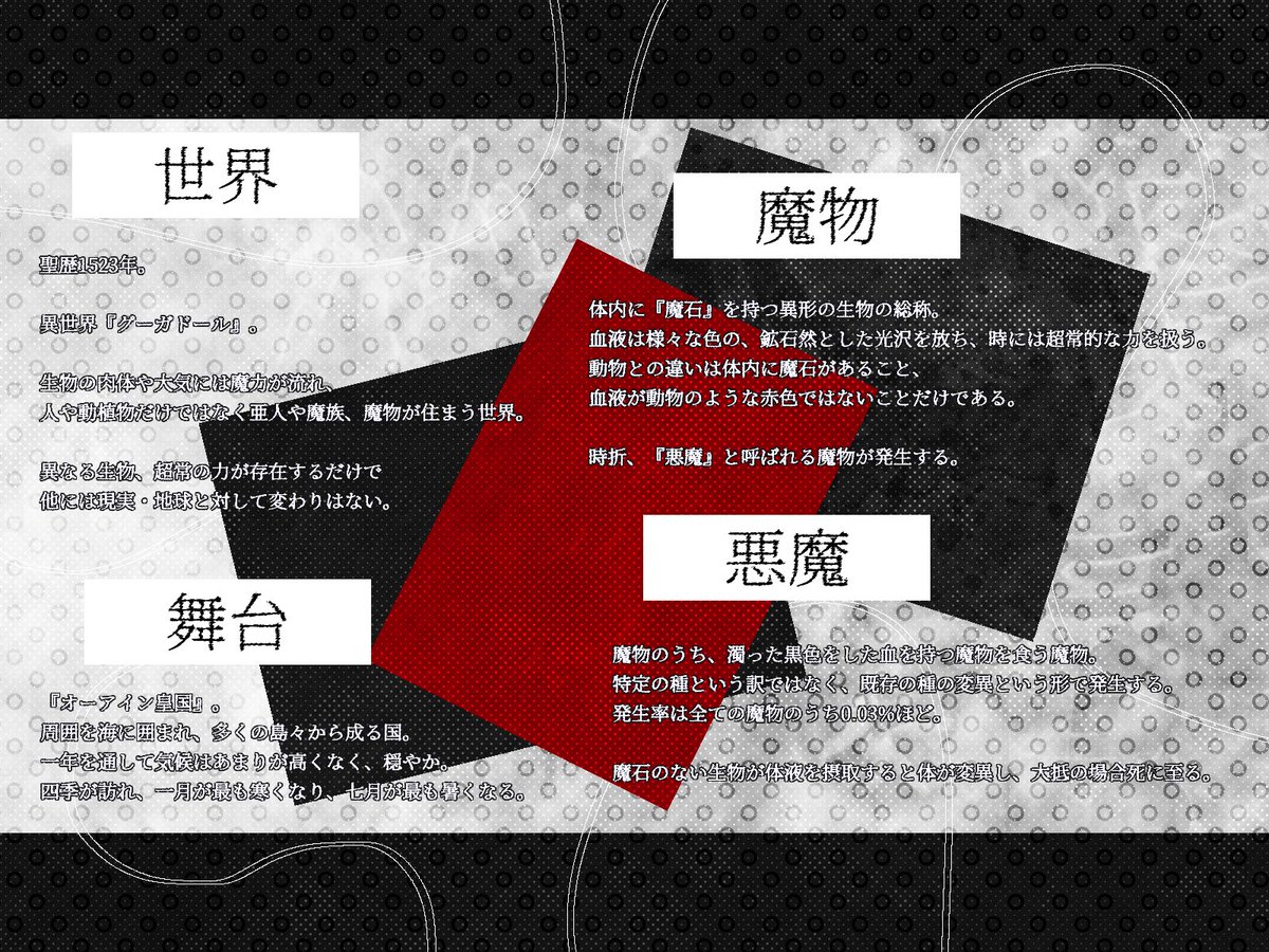 ARMS_in_ARMS's tweet photo. 一次創作企画 ✾ ファンタジー × 身体変化 × バディ 

［𝐀𝐑𝐌𝐒］𝐢𝐧［𝐀𝐑𝐌𝐒］

꧁——————————————————————————꧂

『　君は船の部品を何度変えたところで、それを別物だと呼ぶのか　』

꧁——————————————————————————꧂

事前募集です。
ストーリーはありません。

#創作企画
#一次創作企画 https://t.co/lyudNtYZrZ