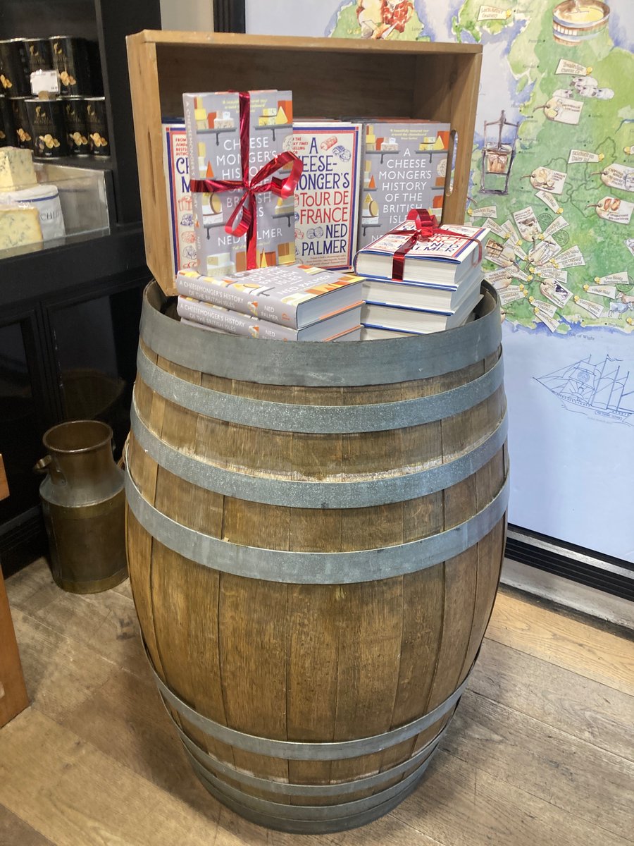 At Paxton and Whitfield today tasting out cheese and knocking out my books. Come on down!