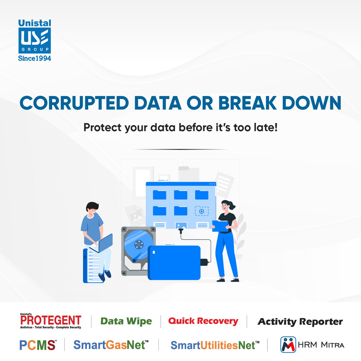 UnistalGlobal's tweet image. Data loss is real, but it’s avoidable!
Don’t let a mishap cost you your precious files. Backup smartly.

Learn how Unistal can help unistal.com

#DataLossPrevention #BackupSmartly #DataSecurity #Unistalglobal #FileBackup #ProtectYourData #DataRecovery