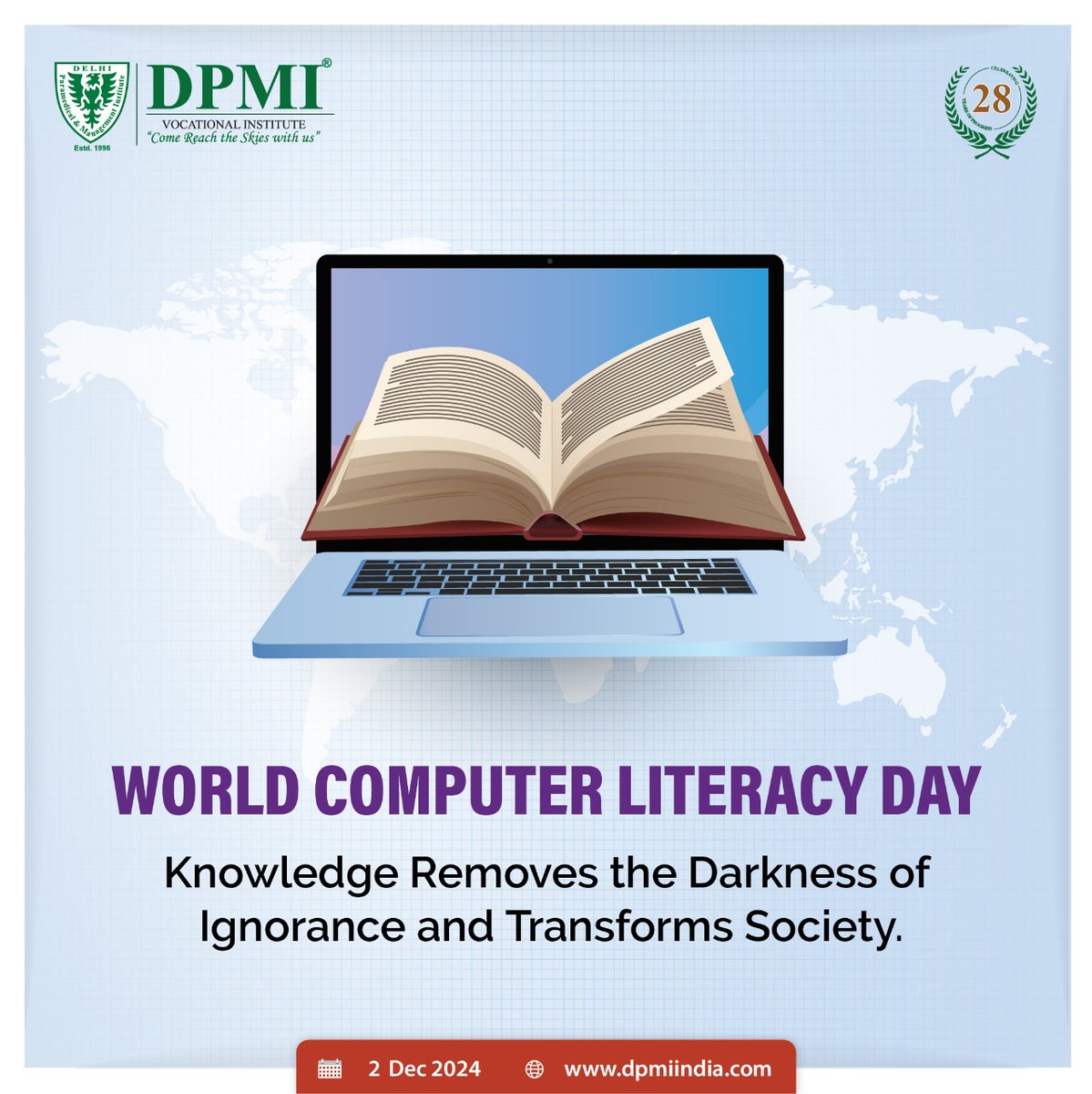 dpmi_india's tweet image. World Computer Literacy Day 2024,
&quot;The Big Three Computing Advances&quot;. Storage, Tubes-To-Transistors, Whole Computing..Dpmiindia.com
#WorldComputerLiteracyDay #ComputerLiteracy #Storage #TubesToTransistors #WholeComputing #ThreeComputingAdvances