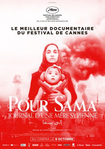 FrancoisBarrier's tweet photo. Alors que la presse reparle d’#Alep et de la #Syrie, voir ou revoir le #documentaire primé à #Cannes : Pour Sama (sur Apple TV, Canal vod, etc) https://t.co/d6JngJRRua