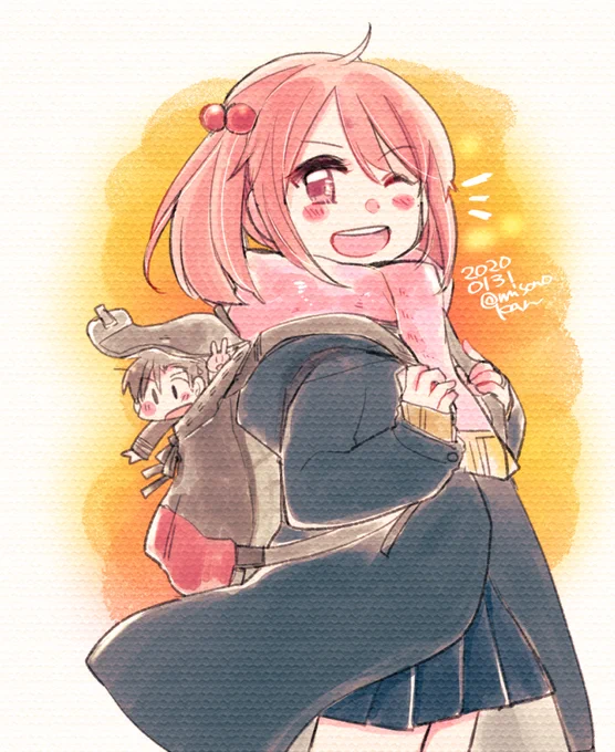 マフラーいろいろある髪もゆるっと一緒に巻き込んでるのとか いいよネ… 