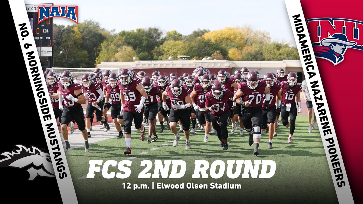 🏈
🏟️ FCS Second Round
🆚 MidAmerica Nazarene
📍Elwood Olsen Stadium
📆 Saturday
⏰ Noon
Admission:🥫(Canned goods!)
📊📹📰 mside.me/498dpwr
