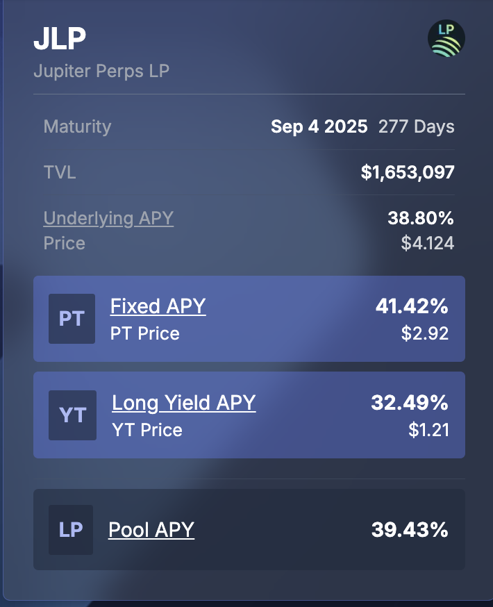 Get2DaChoppaaah's tweet image. @sandglass_so from @Lifinity_io is one of the most powerful tools in DeFi. After riding the wave of APY increases in JLP and USDC for the last few months, we now have the choice to lock in incredible APYs on both assets, hedging against future volatility and allowing us to plan…