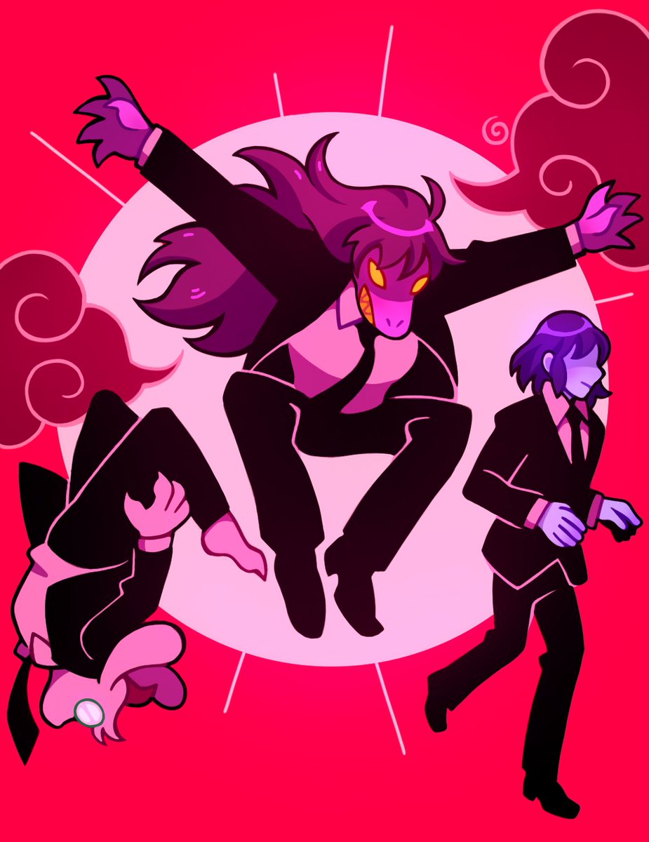 GhostBento's tweet image. THE GANG IS HERE!!!
#DELTARUNE #kris #susie #ralsei