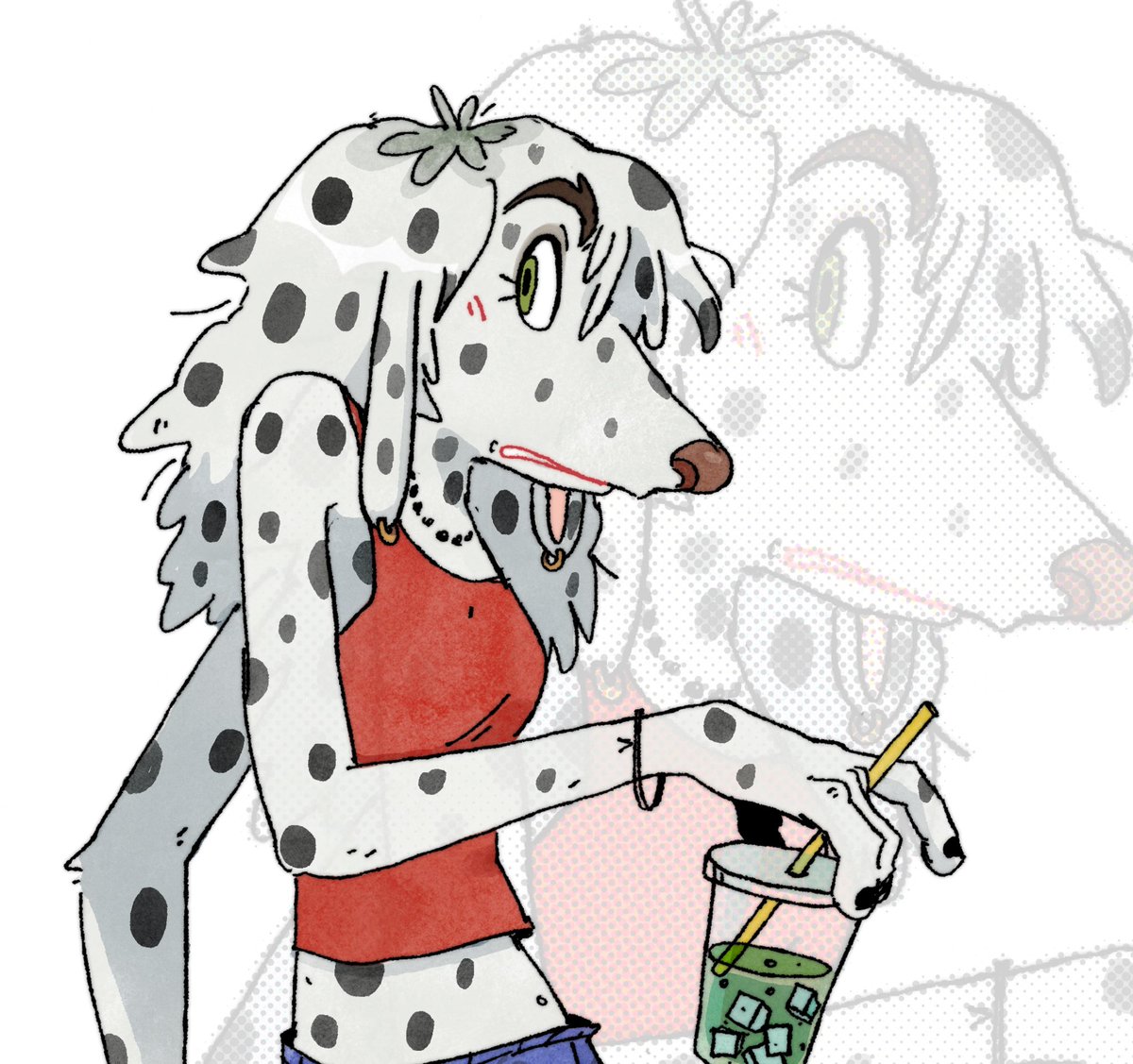 moowsiie's tweet photo. QRT with your oldest art of your character vs your newest!

My fursona was the first thing I remember drawing as a toddler and then she kinda just never went away https://t.co/crYnCP72bY