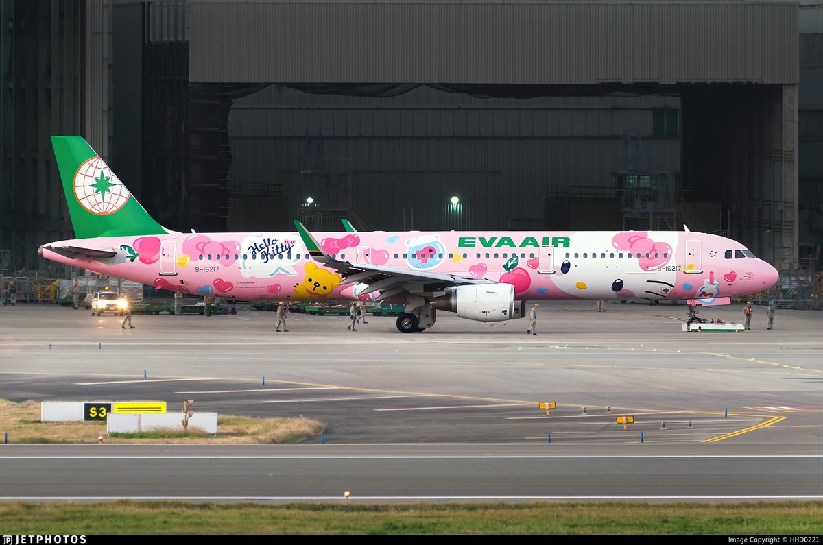 EVA AIR A321-200 エバー航空 ハローキティ Kitty ph EVA AIR A321-200 エバー航空 ハローキティ Kitty ph EVA AIR