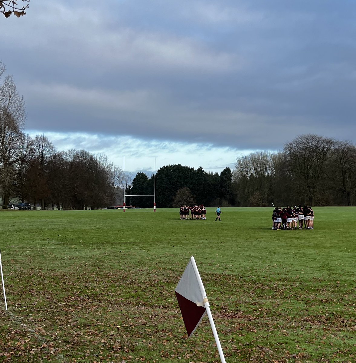 The 1st XV ready for a great game against <a href="/HADRugby1/">Haberdashers’ Abraham Darby Rugby</a> this morning at Longford. 
#HabsAdamsRugby
