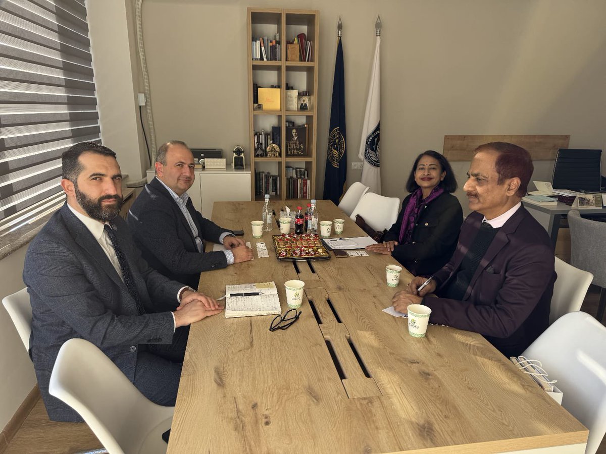 Nilakshi Saha Sinha (@nilakshi_sinha) on Twitter photo A pleasure to meet Dean of Faculty of Oriental Studies Prof Ruben Melkonyan of <a href="/YSU_official/">Yerevan State University- YSU</a> along with Prof <a href="/GVaruzhan/">Dr. Varuzhan Geghamyan</a>. A fruitful interaction on future perspectives A pleasure to meet Dean of Faculty of Oriental Studies Prof Ruben Melkonyan of <a href="/YSU_official/">Yerevan State University- YSU</a> along with Prof <a href="/GVaruzhan/">Dr. Varuzhan Geghamyan</a>. A fruitful interaction on future perspectives
