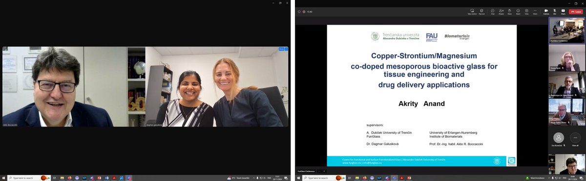 Congratulations to Ms Akrity Anand for successfully defending her doctoral thesis this week! She receives the DOUBLE DOCTORAL DEGREE from Alexander Dubček Univ. Trenčín🇸🇰and <a href="/UniFAU/">FAU Erlangen-Nbg</a> 🇩🇪co-supervised by <a href="/Boccaccini_Lab/">Biomaterials_Erlangen</a> and Prof. Dagmar Galusková <a href="/FunGlass_Centre/">FunGlass</a> Well done ! 👏
