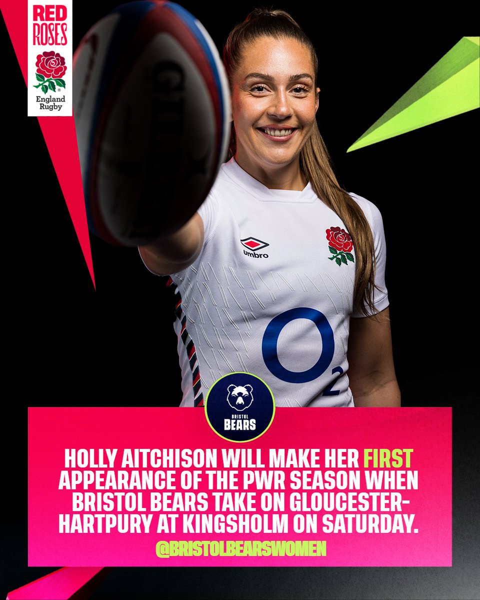 RedRosesRugby's tweet image. #PWR season debut inbound for @hollyaitchison_ ⏳