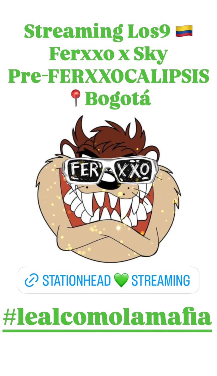 FeidProMax's tweet photo. Streaming 💚 @ferxxo4 x @skyrompiendo
#stationhead #ferxxoysky #los9 #artistavsmeme #Feid
https://t.co/WrYdHsa6FH https://t.co/AWEIQEMT4W