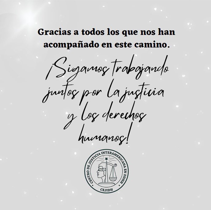 cejidh_es's tweet photo. ⭐️Aniversario CEJIDH

🎉 Este mes celebramos nuestro primer año de trabajo incansable en defensa de la justicia y los derechos humanos. 💪✨ Gracias a quienes han sido parte de este camino. ¡Sigamos construyendo un futuro más justo juntos! #AniversarioCEJIDH #DerechosHumanos https://t.co/oI6A7p3h07