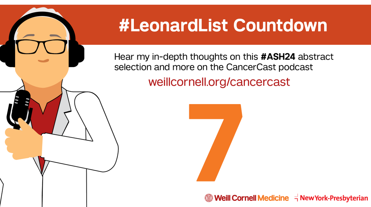 JohnPLeonardMD's tweet photo. Here is #LeonardList #ASH24 top #lymphoma abstracts daily countdown – Number 7a - 3749 – Davies – Subsequent primary malignancies after bendamustine https://t.co/9uZaAdL7Qn – &amp; 7b 3009 – Iacoboni – Prior bendamustine impact on bispecific antibody outcome https://t.co/VFI47UivVv https://t.co/oK8nlTtu5c
