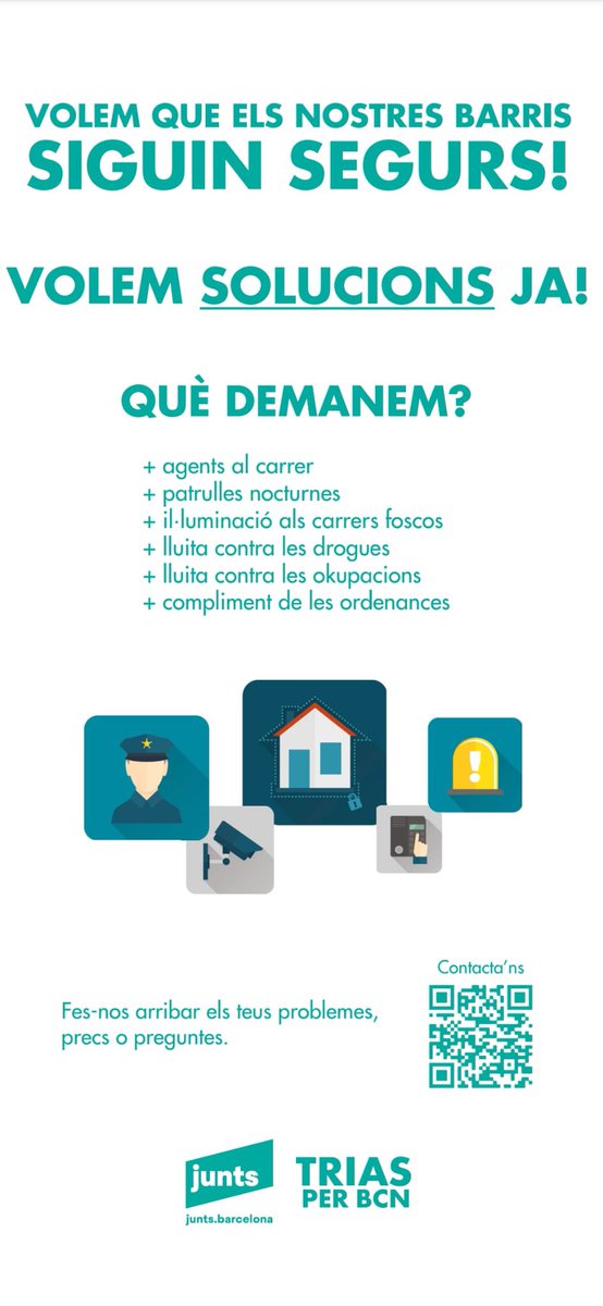 jmartigalbis's tweet photo. Davant els problemes d manca d convivència i d’inseguretat als barris d la franja del #Besòs i la incapacitat de @jaumecollboni per fer-hi front, l’equip de @JuntsxCatBCN hem portat a terme una encartellada a #StMartí #NouBarris i #StAndreu per demanar solucions ja!
@TriasperBCN https://t.co/ZIy3djeudn