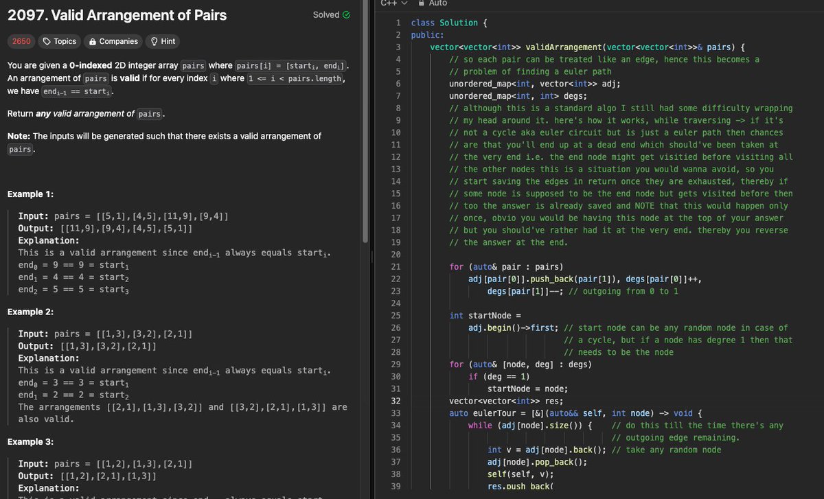 i_pranavmehta's tweet image. As someone who has never made any notes despite solving thousands of problems across different platforms.
This is how I usually ensure that I am able to learn and retain stuff👇
for instance I came across this problem long ago, and here's how I tackled it:
1. I wasn't able to…