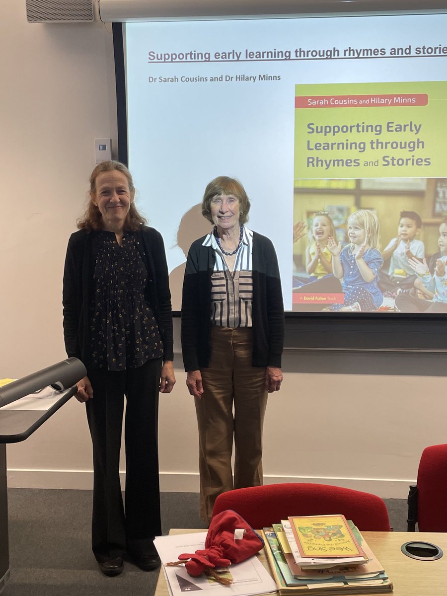 SBCousins's tweet image. It was a privilege to co-lead a session with Hilary Minns to a highly engaged and motivated group of early years students ⁦@CLLWarwick⁩