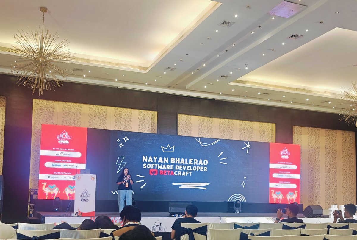 rtdp's tweet image. Nayan Bhalerao from @BetaCraftTech presentation a lightening talk. #RCI24 #rubyconfindia