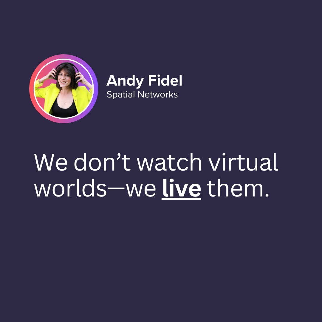 AndyFidel_'s tweet photo. Media is evolving—

From sharing information 
to creating experiences.

This isn’t about watching.
It’s about showing up.

→ Digital media 
connects people to content.

→ Immersive media 
connects people to presence.

#spatialnetworking #socialVR https://t.co/GLwOs8926P